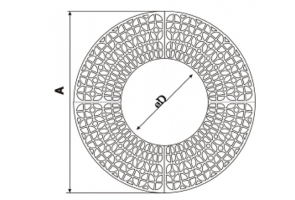 Cast iron self-contained modular lattice