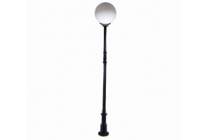 Lampa na sloupku W 2,2 m, průměr koule 300 mm