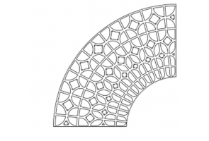 Cast iron grate with frame