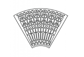 Cast iron grate with frame